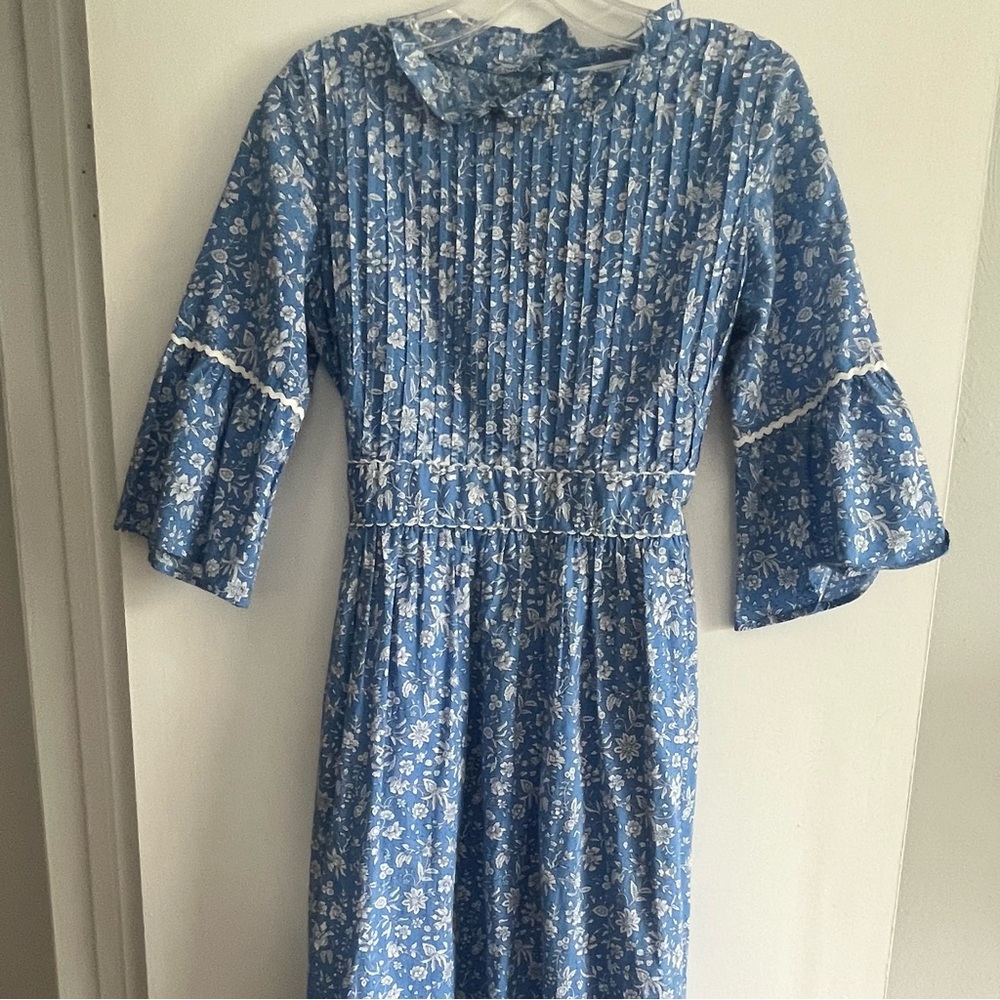 Blue Floral Maxi Dress